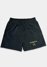 Ανδρικό μαγιό Vinyl Art Clothing - 00254-01 - gold logo midi swim boxer μαύρο
