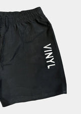 Ανδρικό μαγιό Vinyl Art Clothing - 00489-01 - minimal side logo midi swim boxer μαύρο