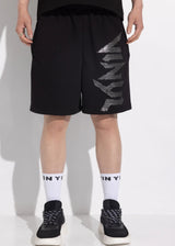 Ανδρική βερμούδα Vinyl Art Clothing - 02310-01 - dark echo regular fit shorts μαύρο