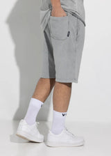 Ανδρική βερμούδα Vinyl Art Clothing - 02520-09 - regular fit premium washed shorts γκρι