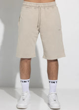 Ανδρική βερμούδα Vinyl Art Clothing - 02520-77 - regular fit premium washed shorts μπεζ