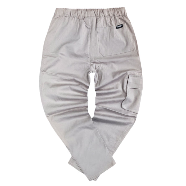 Vinyl art clothing - 02712-09 - cinched waist cargo pants - grey