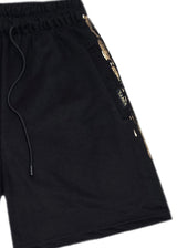 Ανδρική βερμούδα Vinyl Art Clothing - 02723-01 - golden aura regular fit shorts μαύρο