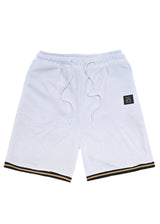 Ανδρική βερμούδα Vinyl Art Clothing - 02980-02 - striped ends shorts regular fit λευκό