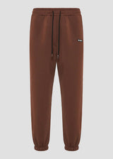 Ανδρική φόρμα Vinyl Art Clothing-04815-33-cotton relaxed fit-emblem sweatpants καφέ