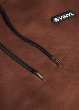 Ανδρική φόρμα Vinyl Art Clothing-04815-33-cotton relaxed fit-emblem sweatpants καφέ