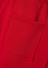 Ανδρική φόρμα Vinyl Art Clothing-04815-55-red cotton relaxed fit-emblem sweatpants