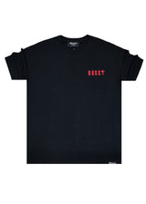 QUEST CLOTHING Ανδρική κοντομάνικη μπλούζα μαύρη 05-STAT-black