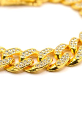 GUF CLOTHING Βραχιόλι από ανοξείδωτο ατσάλι χρυσό Zircon 050626T-04-gold