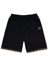 Ανδρική βερμούδα Vinyl Art Clothing - 07820-01 - linear ends shorts regular fit μαύρο