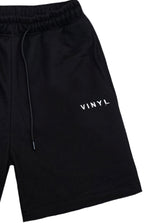Αντρική βερμούδα - Vinyl Art Clothing - 09420-01 - needlecraft logo regular fit shorts μαύρο