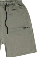Αντρική βερμούδα  - Vinyl Art Clothing - 09420-04 - needlecraft logo regular fit shorts χακί