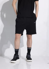 Αντρική βερμούδα - Vinyl Art Clothing - 09420-01 - needlecraft logo regular fit shorts μαύρο