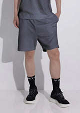 Αντρική βερμούδα - Vinyl Art Clothing - 09420-09 - needlecraft logo regular fit shorts γκρι