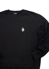Ανδρικό φούτερ χωρίς χνούδι Close society - W25-101 - white logo sweatshirt μαύρο