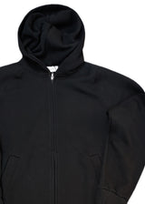 Ανδρική ζακέτα χωρίς χνούδι Vittorio - 1000-2526-001 - simple sweatshirt jacket regular fit μαύρο