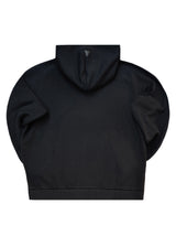 Ανδρική ζακέτα χωρίς χνούδι Vittorio - 1000-2526-001 - simple sweatshirt jacket regular fit μαύρο