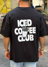 Ανδρική κοντομάνικη μπλούζα Close society - S25-108 - iced coffee oversized -μαύρο