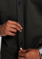 Ανδρικό πουκάμισο Devoted-10110B-Minimalist Oversized Shirt Black