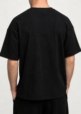 CLOSE SOCIETY - Ανδρικό extra oversized rip t-shirt - Μαύρο 12000