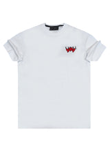 Αντρική κοντομάνικη μπλούζα Vinyl Art Clothing - 12845-02 - heartbeat oversized tee λευκό