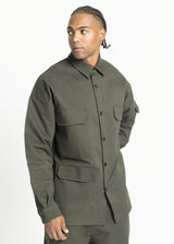 Ανδρικό πουκάμισο Devoted-14111-olive Shirt with Pockets