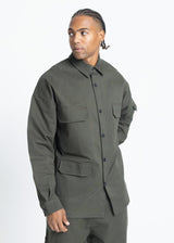 Ανδρικό πουκάμισο Devoted-14111-olive Shirt with Pockets