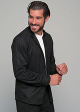 Ανδρικό σετ Ben Tailor-1426-Alcantara-black-Πουκάμισο-Παντελόνι