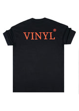 Ανδρική κοντομάνικη μπλούζα Vinyl Art Clothing - 14374-01 - cotton oversized fit - authentically you t-shirt μαύρο