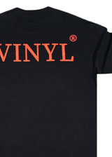 Ανδρική κοντομάνικη μπλούζα Vinyl Art Clothing - 14374-01 - cotton oversized fit - authentically you t-shirt μαύρο