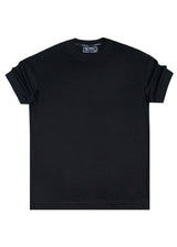 Ανδρική κοντομάνικη μπλούζα Vinyl Art Clothing - 14374-01 - cotton oversized fit - authentically you t-shirt μαύρο