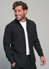 Ανδρικό σετ Ben Tailor-1500-Notte-black-Πουκάμισο-Παντελόνι