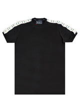 Αντρική κοντομάνικη μπλούζα Vinyl Art Clothing -15480-01 - leaf tape regular fit tee μαύρο