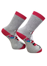 Χριστουγεννιάτικες κάλτσες V-tex -santa claus socks - γκρι