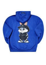 Ανδρικό μακρυμάνικο φούτερ με κουκούλα Tony couper-H26/13-blue Bunny