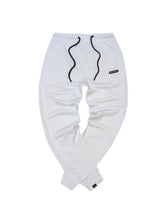 Ανδρική φόρμα λευκή χωρίς χνούδι Vinyl Art Clothing-06350-02-Cotton regular fit-core sweatpants