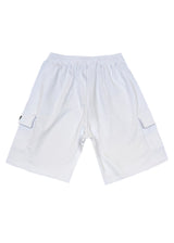 HENRY CLOTHING Ανδρική βερμούδα λευκή Cargo Relaxed Fit 7-011-white