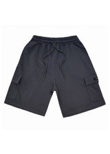 HENRY CLOTHING Ανδρική βερμούδα γκρι σκούρο Cargo Relaxed Fit 7-011-dark grey