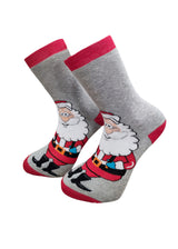 Χριστουγεννιάτικες κάλτσες V-tex -santa claus socks - γκρι