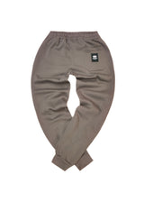 Ανδρική φόρμα με λάστιχο New Wave Clothing-192-32-basic pants regular fit brown