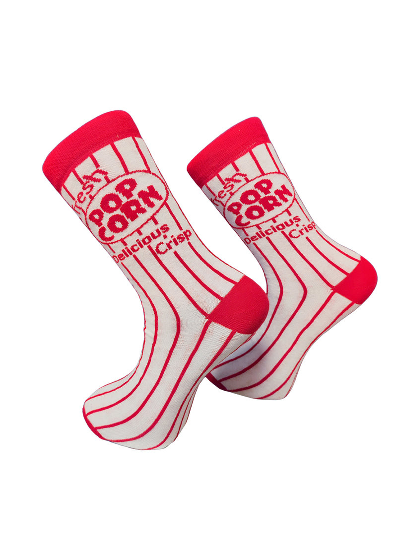 V-tex socks pop corn all red - white