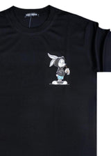 Ανδρική κοντομάνικη μπλούζα Tony couper - TC25/3 - black bunny relaxed t-shirt μαύρο