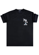 Ανδρική κοντομάνικη μπλούζα Tony couper - TC25/3 - black bunny relaxed t-shirt μαύρο