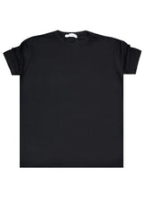 Ανδρική κοντομάνικη μπλούζα Vittorio - 200-24-110 - basic tee regular fit μαύρο