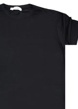 Ανδρική κοντομάνικη μπλούζα Vittorio - 200-24-110 - basic tee regular fit μαύρο