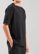 Ανδρική κοντομάνικη μπλούζα Vittorio-200-2425-012-black oversized