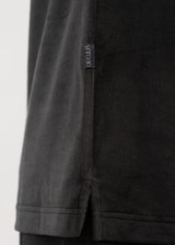 Ανδρική κοντομάνικη μπλούζα βελούδο Vittorio - 200-2425-021 - velvet tee regular fit μαύρο