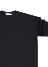 Ανδρική κοντομάνικη μπλούζα Vittorio - 200-2526-011 - simple lined tee loose fit μαύρο