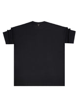 Ανδρική κοντομάνικη μπλούζα Vittorio - 200-2526-JORDAN - BLACK