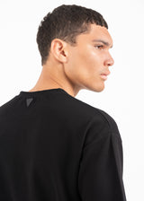 Ανδρική κοντομάνικη μπλούζα Vittorio-200-2526-SENTO black oversized